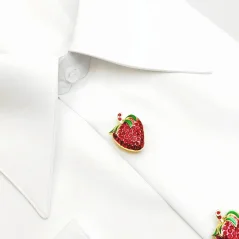 Krycí knoflík Jahoda
