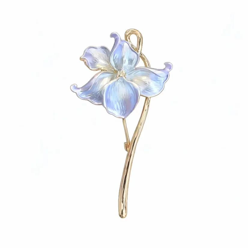 Brož Lilie - Barva: Fialová