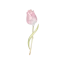 Brož růžový tulipán
