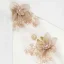 Krycí knoflík Organza Flower - Barva: Béžová