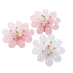 Krycí knoflík Něžný květ