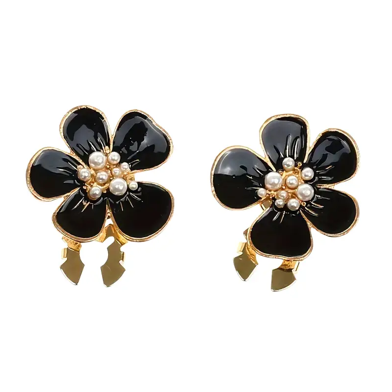 Krycí knoflík Květ s perlami