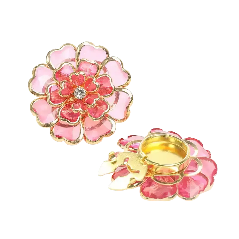 Krycí knoflík Flower - Barva: Nebesky modrá