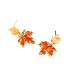 Náušnice Javorový list