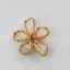 Krycí knoflík Zlatý květ s broušenými kameny
