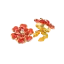 Krycí knoflík Mini Flower - Barva: Červená