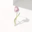 Brož růžový tulipán