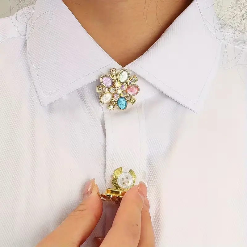 Krycí knoflík Pastelová květina - Barva: Nebesky modrá