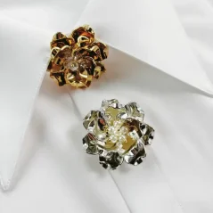 Krycí knoflík Zlatý květ