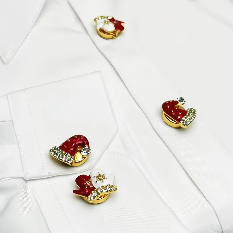 Krycí knoflík Vánoční čepice