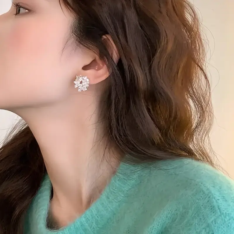 Náušnice Zimní krystaly