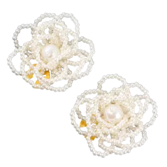 Krycí knoflík Pearl Flower