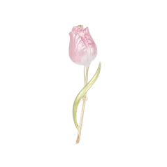 Brož růžový tulipán