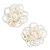 Krycí knoflík Pearl Flower