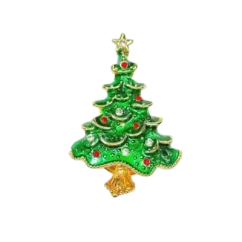 Krycí knoflík Vánoční stromek