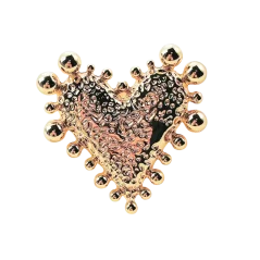 Krycí knoflík Zlaté srdce
