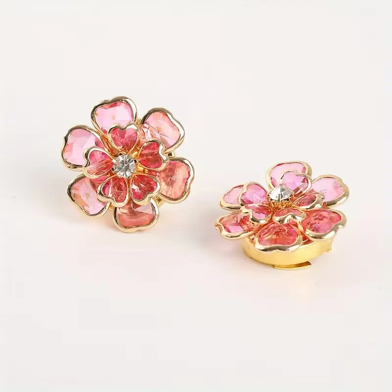 Krycí knoflík Mini Flower - Barva: Bílá