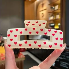 Skřipec do vlasů se srdíčky