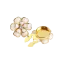 Krycí knoflík Mini Flower - Barva: Bílá
