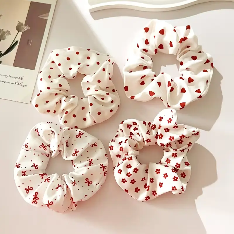 Látková gumička do vlasů - Vzor: Gumička 1