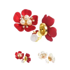 Krycí knoflík Perlový květ