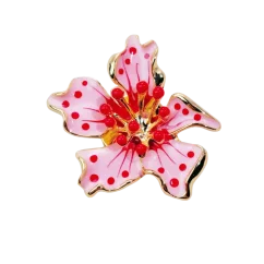 Krycí knoflík Růžová orchidej