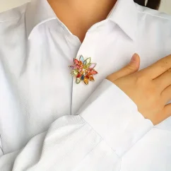 Krycí knoflík Zlatý květ