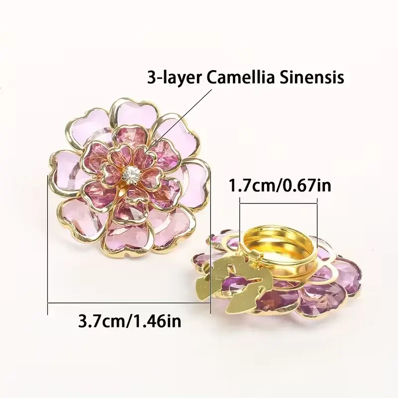 Krycí knoflík Flower - Barva: Nebesky modrá