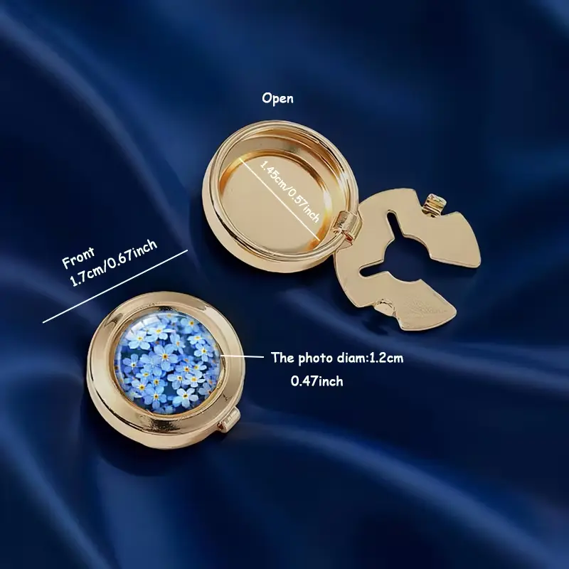 Krycí knoflík Pomněnka