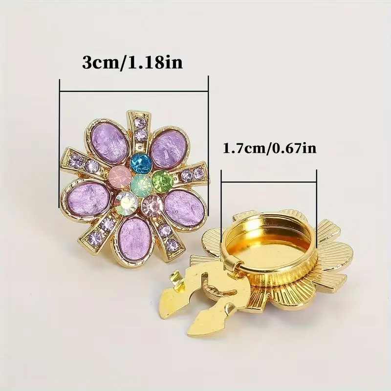 Krycí knoflík Pastelová květina - Barva: Nebesky modrá