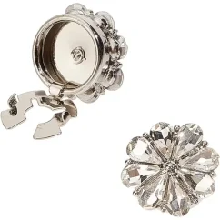 Krycí knoflík Křišťálová květina