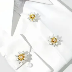 Krycí knoflík Květinka