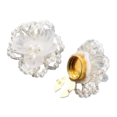 Krycí knoflík Pearl Blossom