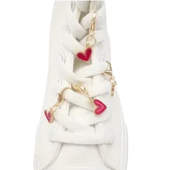 Přívěsky na tkaničky Srdíčka