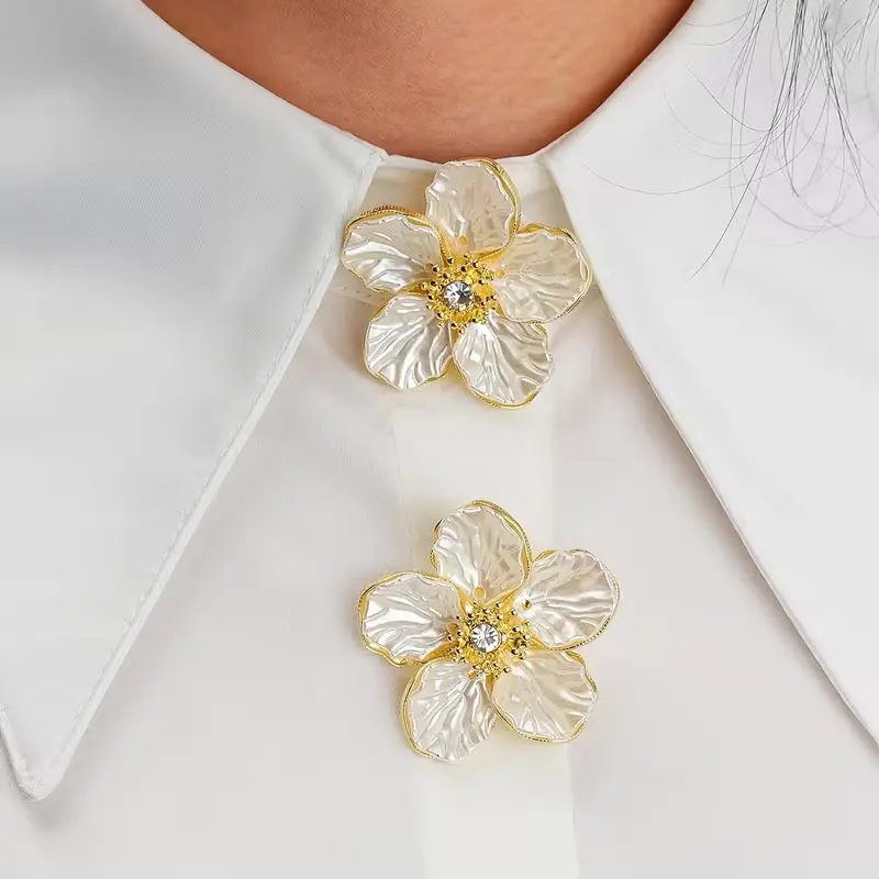 Krycí knoflík Perleťový květ