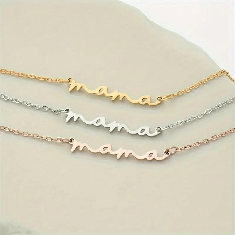 Náhrdelník Mama - Barva: Růžové zlato