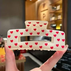 Skřipec do vlasů se srdíčky