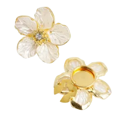 Krycí knoflík Perleťový květ