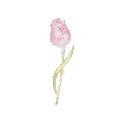 Brož růžový tulipán