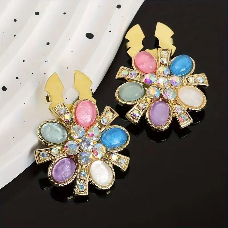 Krycí knoflík Pastelová květina - Barva: Nebesky modrá