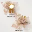 Krycí knoflík Organza Flower - Barva: Béžová