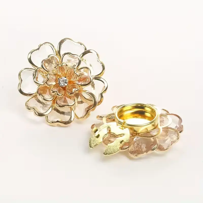 Krycí knoflík Flower - Barva: Nebesky modrá