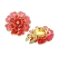 Krycí knoflík Flower - Barva: Nebesky modrá