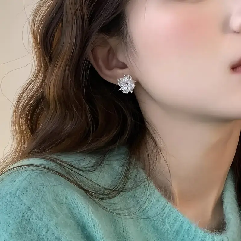 Náušnice Zimní krystaly