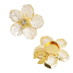 Krycí knoflík Perleťový květ