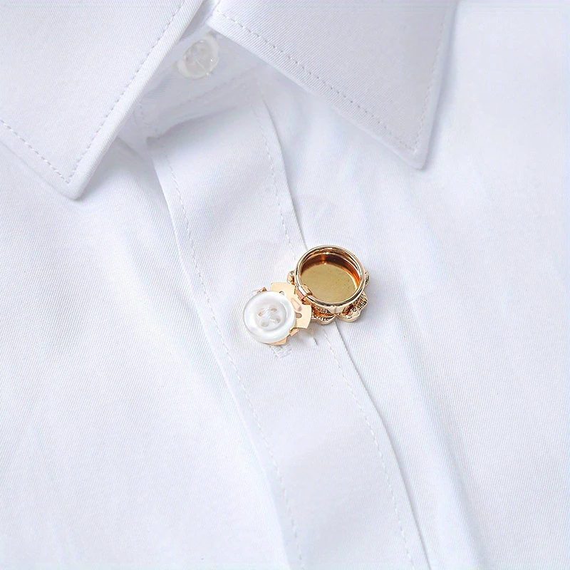 Krycí knoflík Perleťový květ se zirkonem