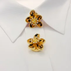Krycí knoflík s leopardím vzorem