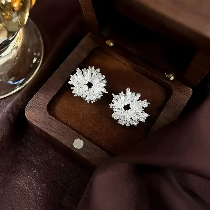 Náušnice Zimní krystaly