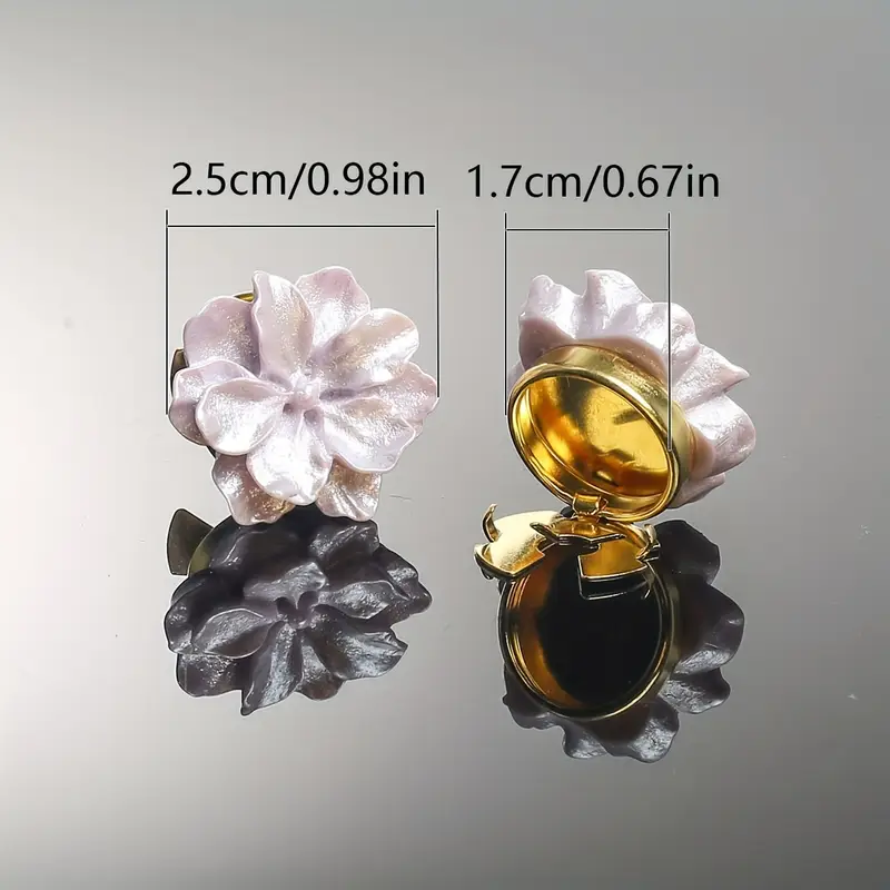 Krycí knoflík Camelie - Barva: Oranžová