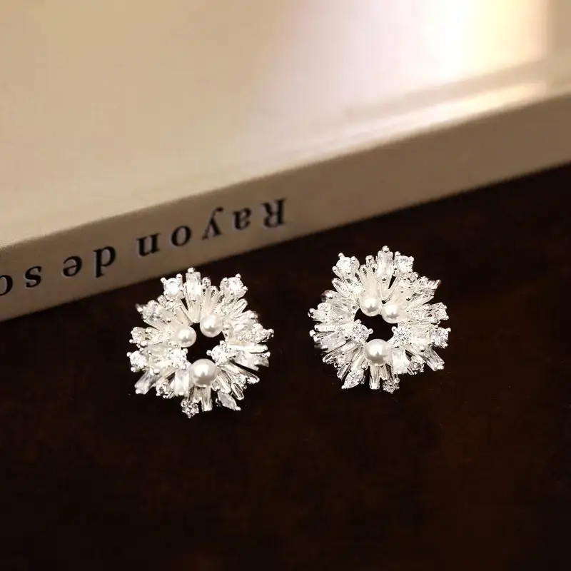 Náušnice Zimní krystaly